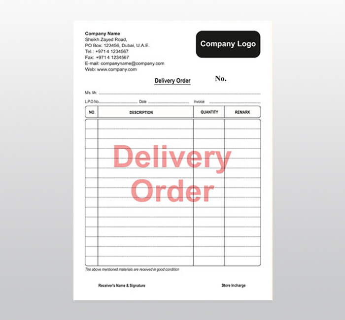 Delivery Order