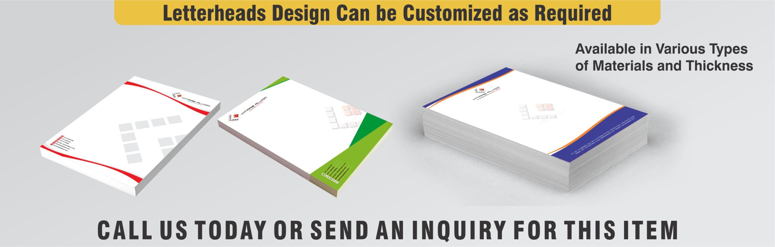 Letterhead Printing Dubai