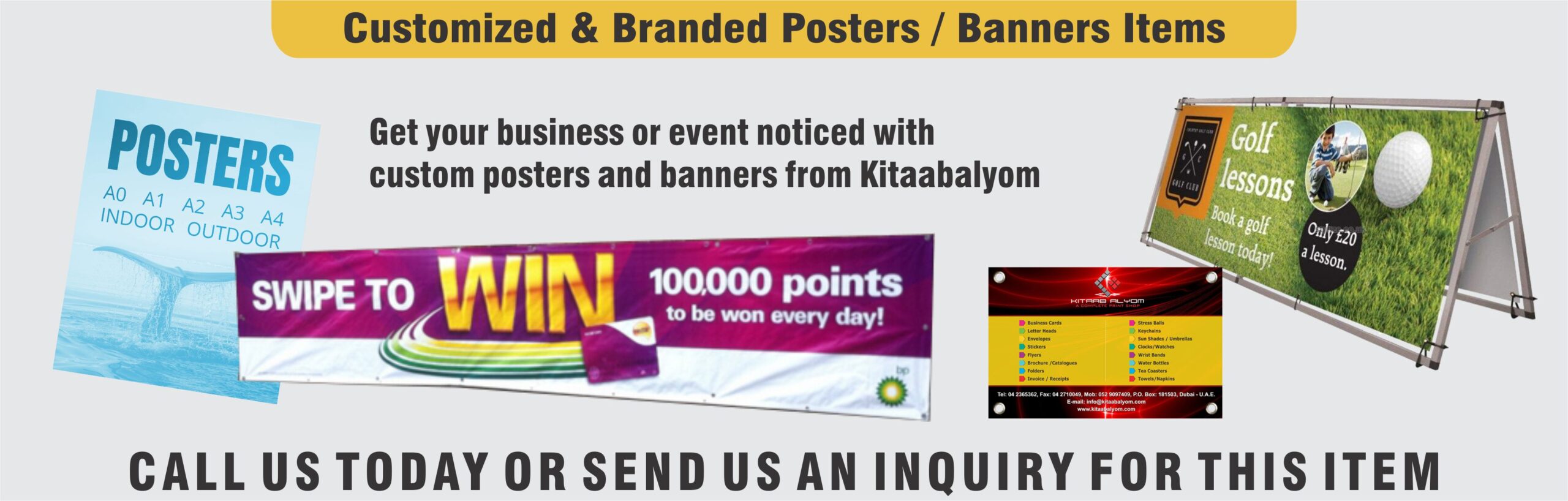 Banners Printing in Dubai, Poster Printing in Dubai, Banners & Posters
