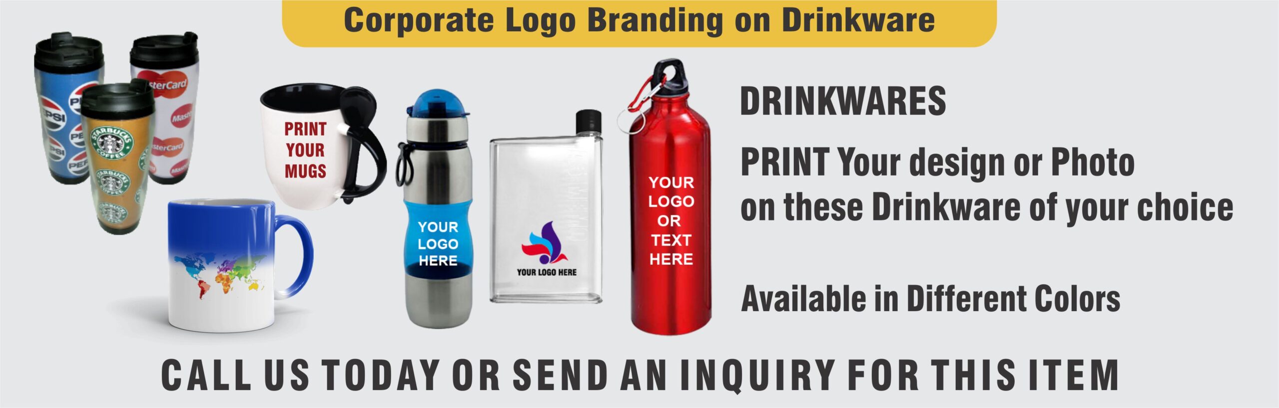 Drinkware Dubai, Drink ware Supplier Dubai, Mugs & Water Bottle in Dubai