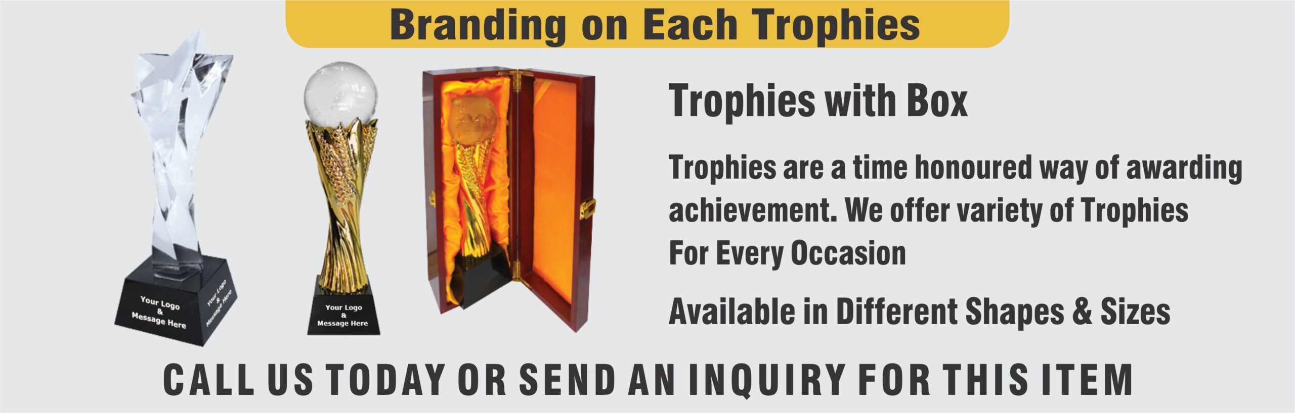 Sports Trophies, Corporate Trophy's, Awards, Trophies in Dubai - UAE