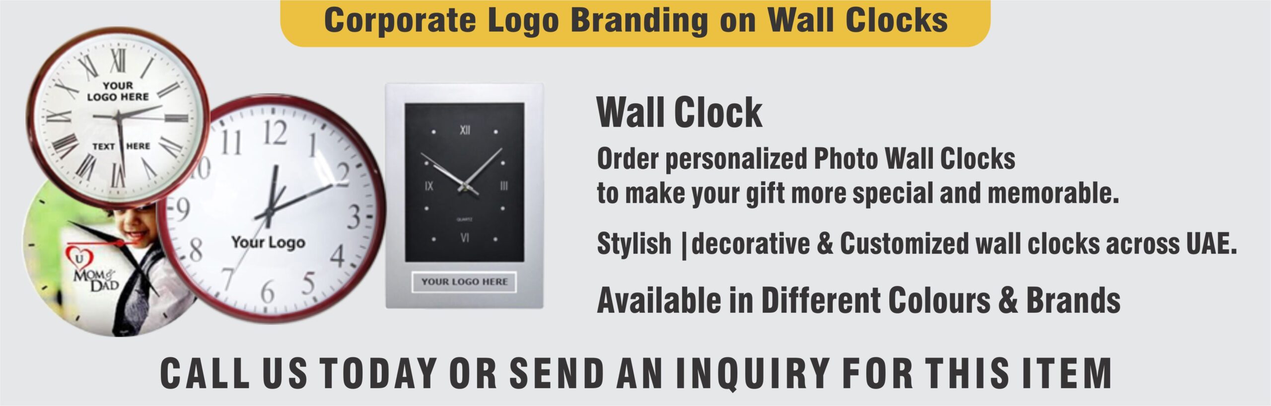 Wall Clock,Wall Clocks Printing in Dubai, Personalized wall clock