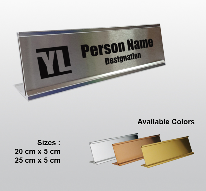 Metal sales name plates