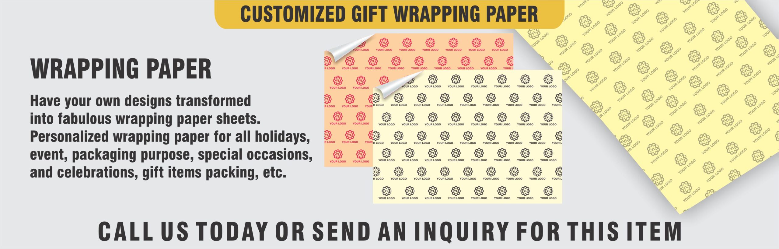 Printed Gift wrapping paper