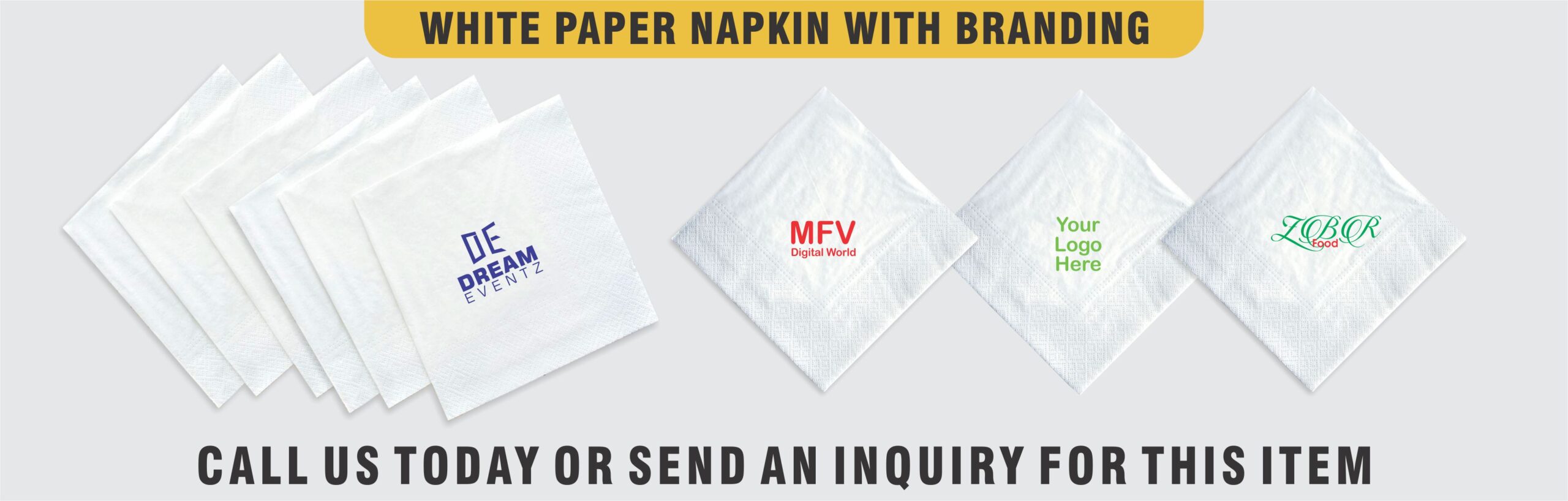 Branding on Paper Napkins